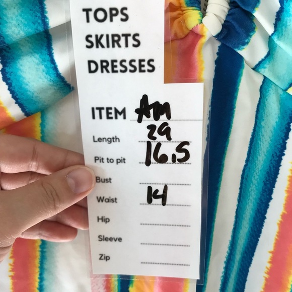 Adore me Andria Contour Plus stripped size 1X - Picture 9 of 9